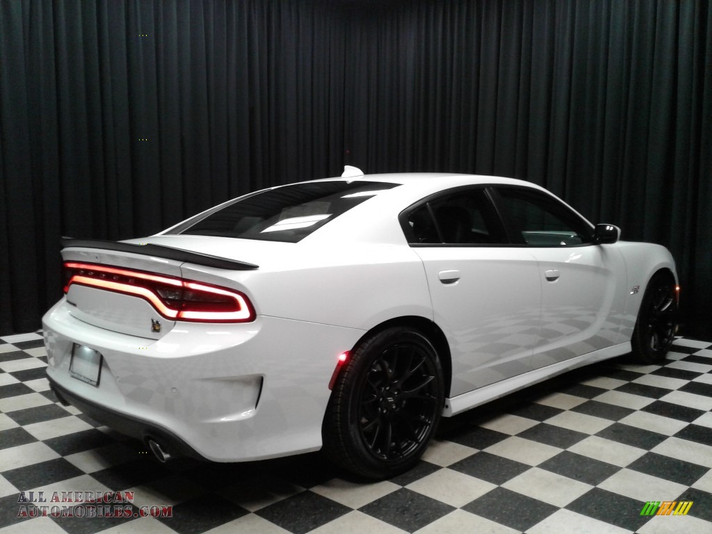 2019 Charger R/T Scat Pack - White Knuckle / Ruby Red/Black photo #6