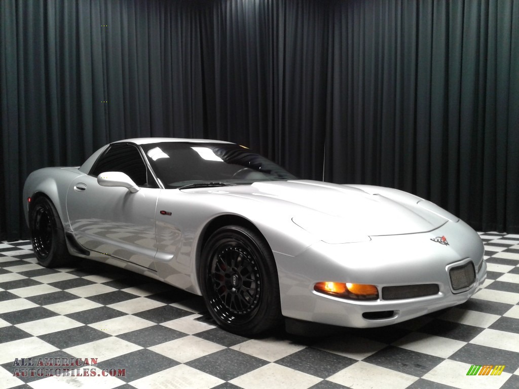 2002 Corvette Z06 - Quicksilver Metallic / Black photo #4