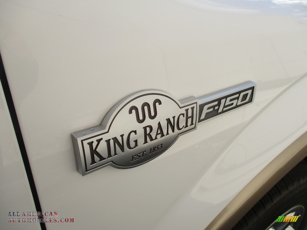 2014 F150 King Ranch SuperCrew 4x4 - Oxford White / Platinum Unique Pecan photo #7