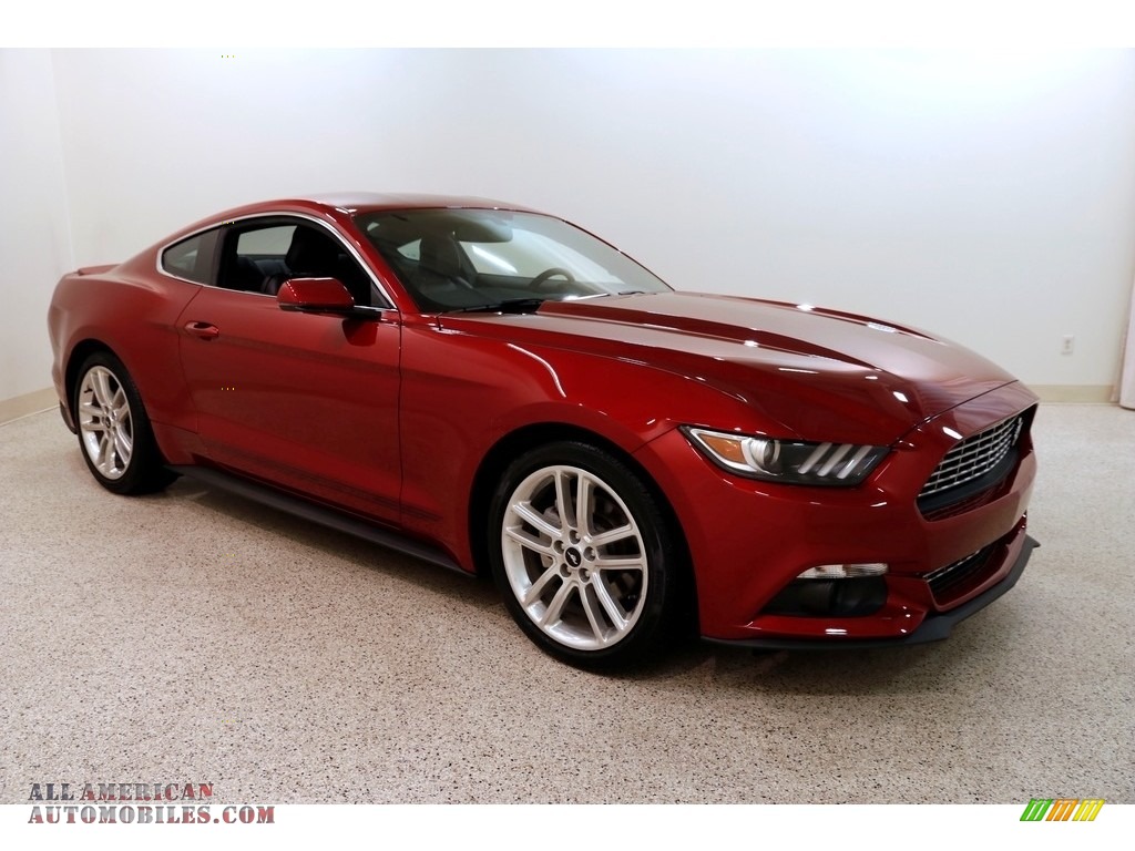 Ruby Red / Ebony Ford Mustang Ecoboost Coupe