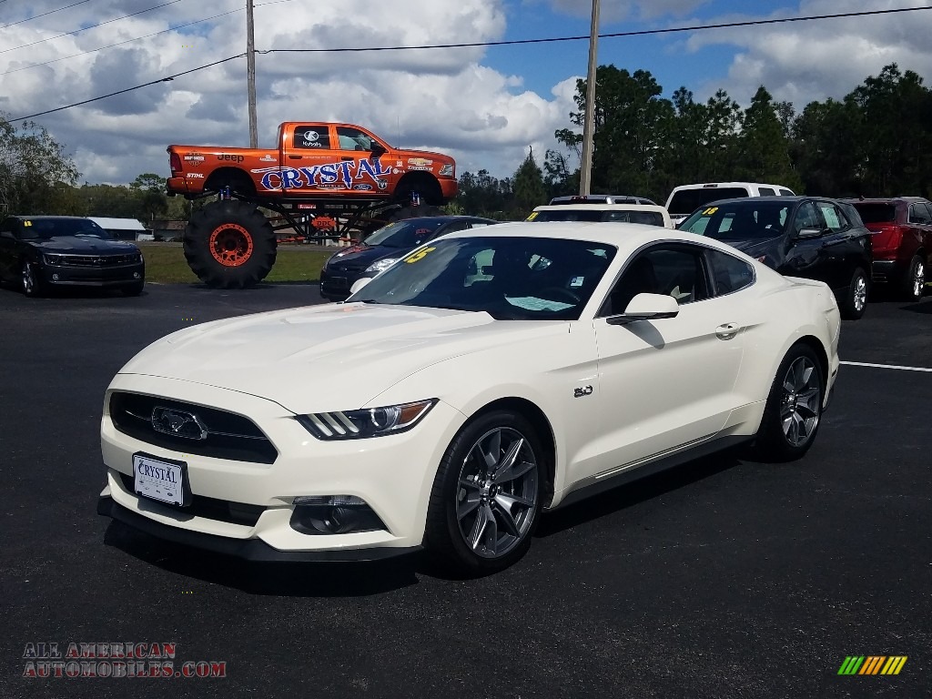 50th Anniversary Wimbledon White / 50th Anniversary Cashmere Ford Mustang 50th Anniversary GT Coupe