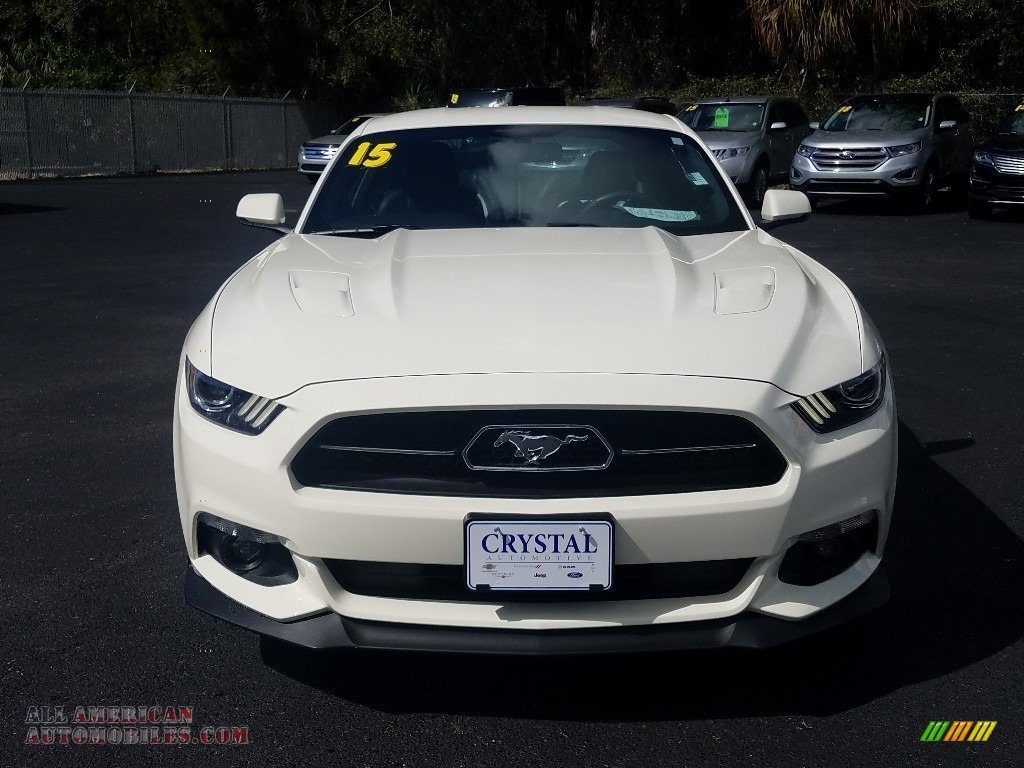 2015 Mustang 50th Anniversary GT Coupe - 50th Anniversary Wimbledon White / 50th Anniversary Cashmere photo #8