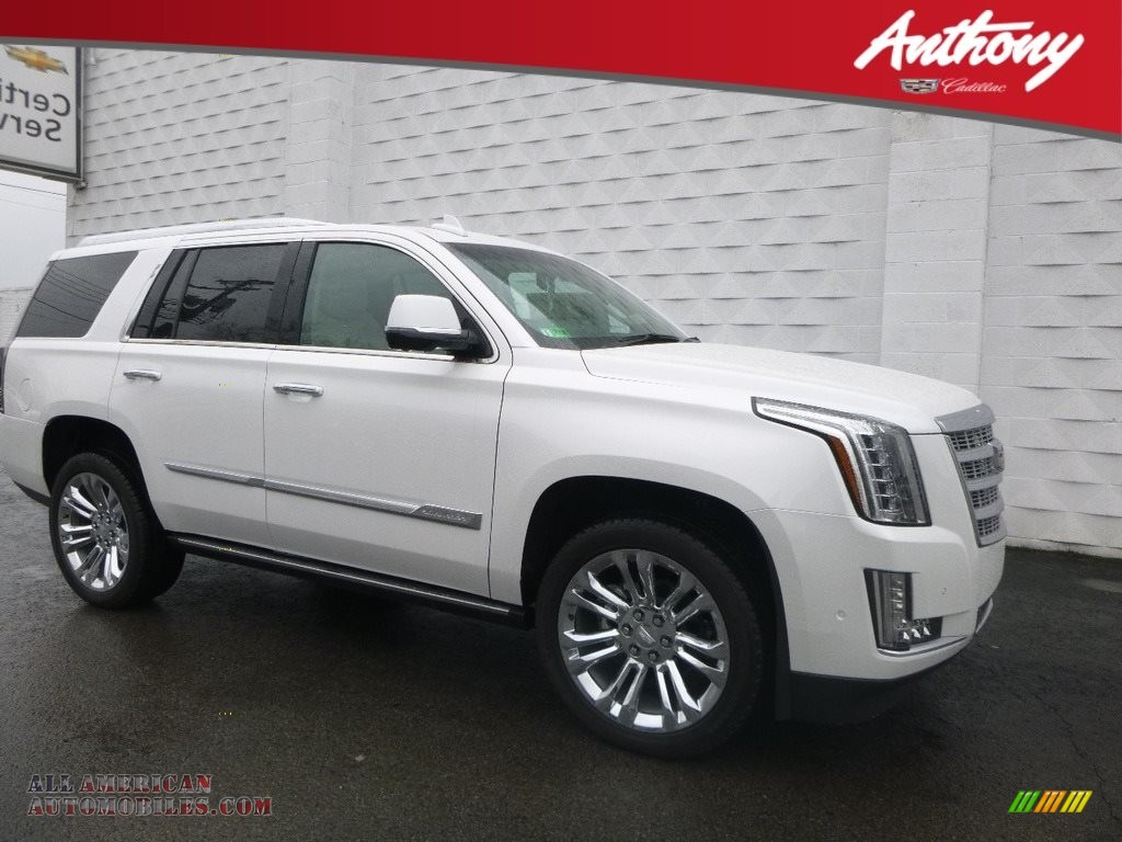 Crystal White Tricoat / Shale/Jet Black Accents Cadillac Escalade Premium Luxury 4WD