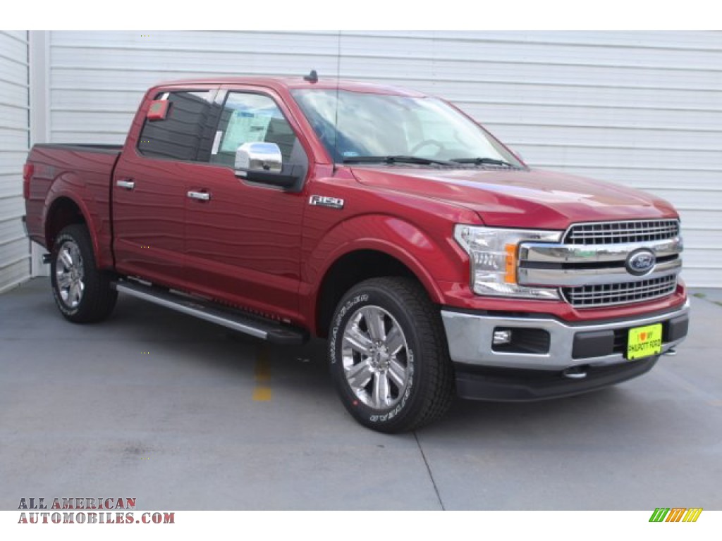 2019 F150 Lariat Sport SuperCrew 4x4 - Ruby Red / Earth Gray photo #2