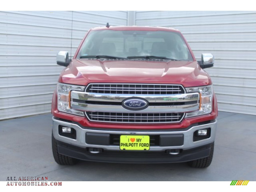 2019 F150 Lariat Sport SuperCrew 4x4 - Ruby Red / Earth Gray photo #3