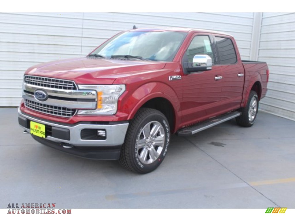 2019 F150 Lariat Sport SuperCrew 4x4 - Ruby Red / Earth Gray photo #4
