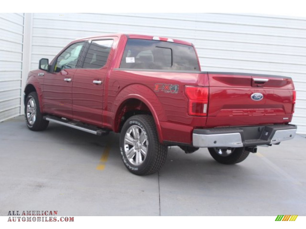 2019 F150 Lariat Sport SuperCrew 4x4 - Ruby Red / Earth Gray photo #6