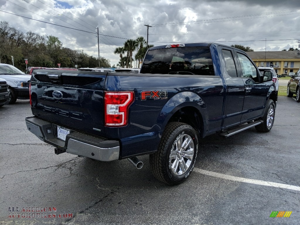2019 F150 XLT SuperCab 4x4 - Blue Jeans / Earth Gray photo #5