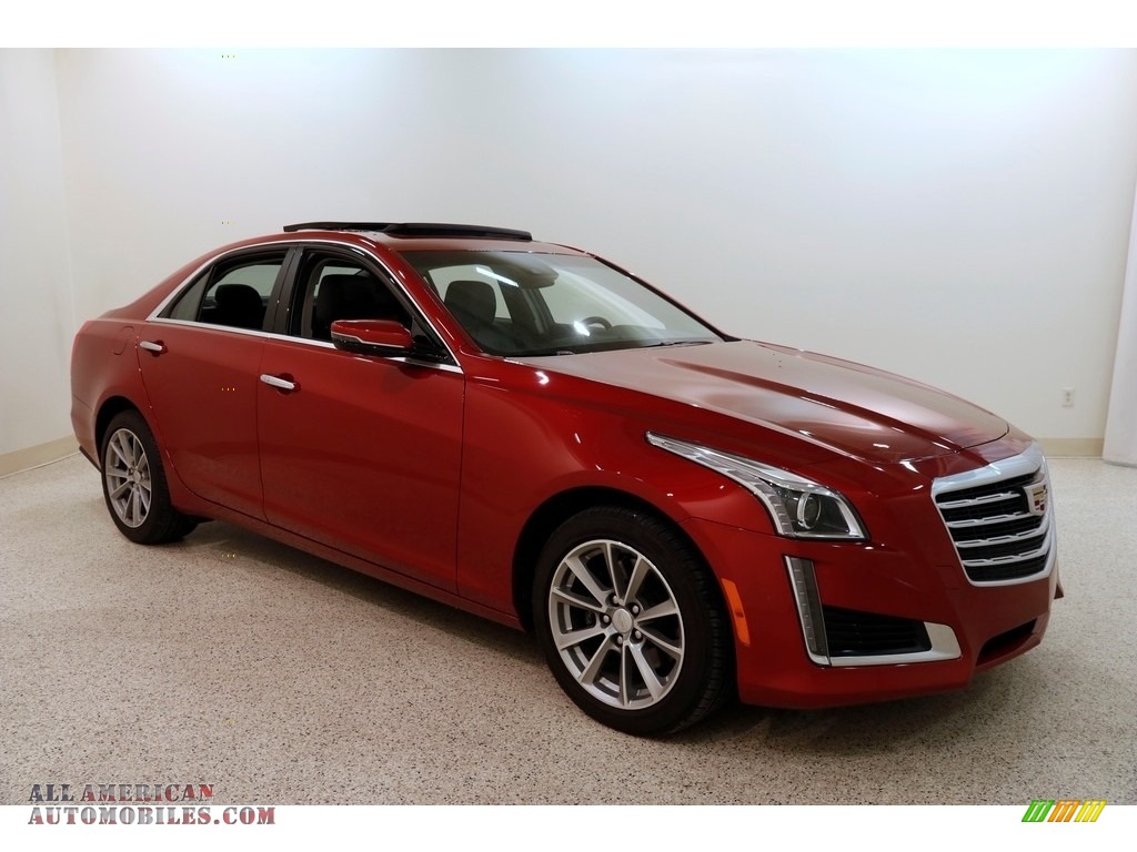 Red Obsession Tintcoat / Jet Black Cadillac CTS Luxury AWD