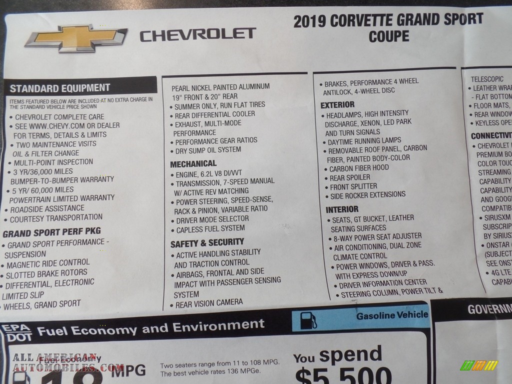2019 Corvette Grand Sport Coupe - Torch Red / Adrenaline Red photo #32
