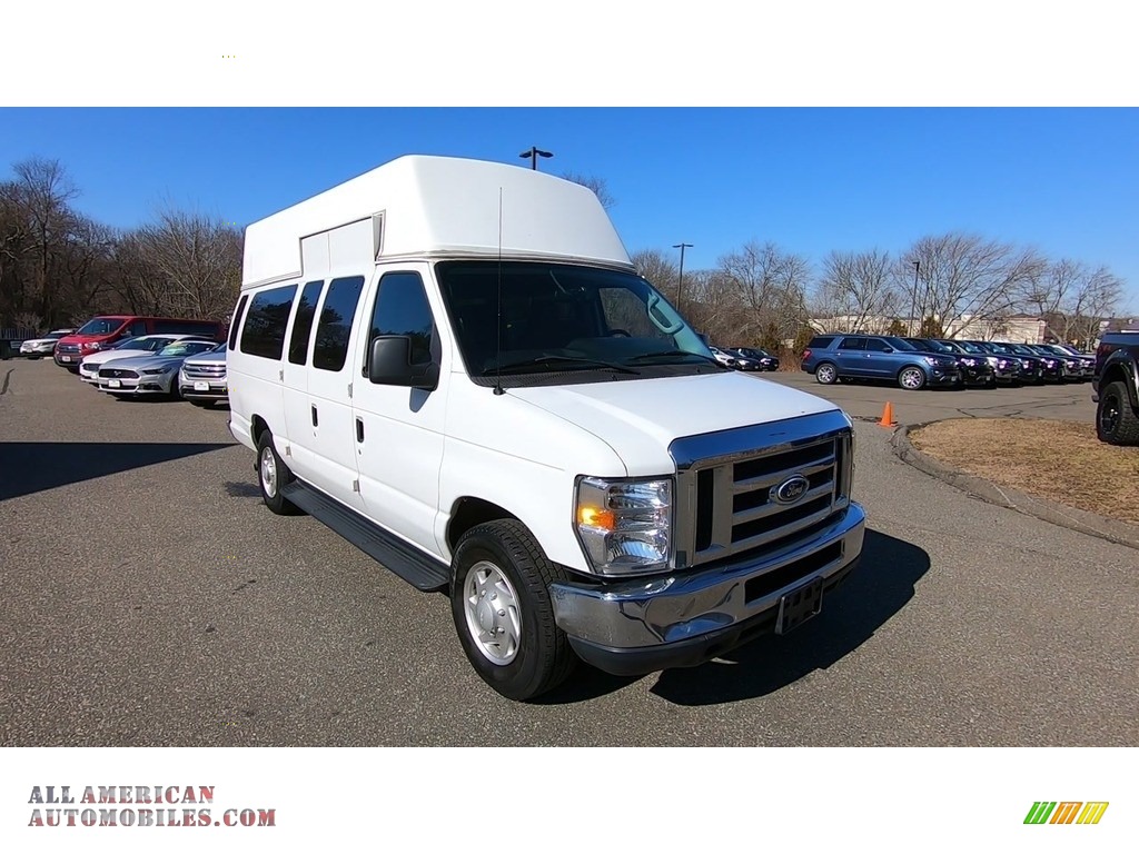 Oxford White / Medium Flint Ford E-Series Van E350 XL Extended 15 Passenger Van