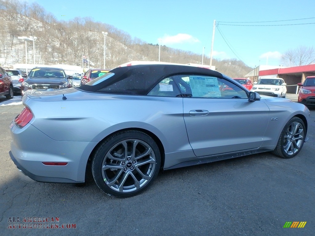 2019 Mustang GT Premium Convertible - Ingot Silver / Ebony photo #2