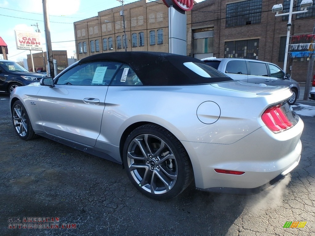 2019 Mustang GT Premium Convertible - Ingot Silver / Ebony photo #4