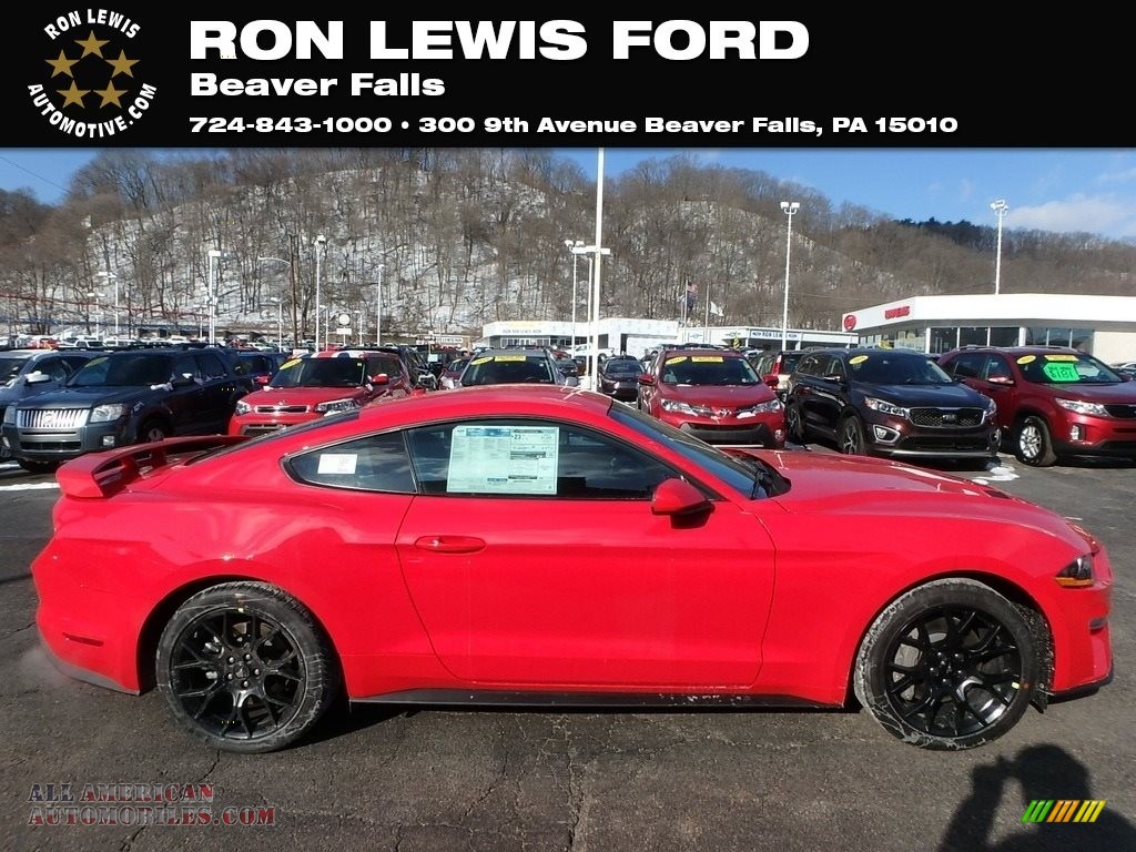 2019 Mustang EcoBoost Fastback - Race Red / Ebony photo #1