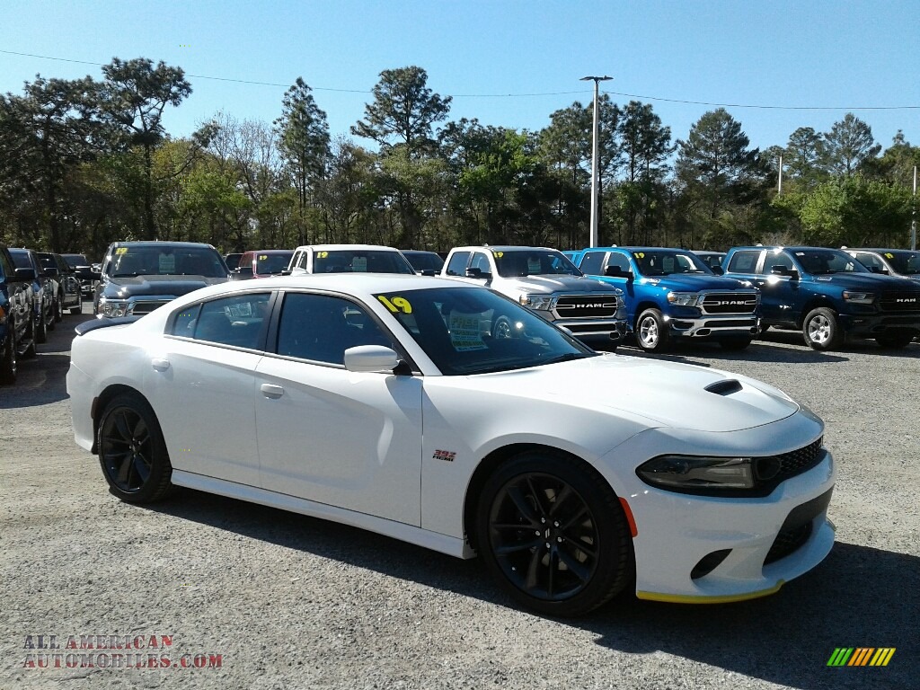 2019 Charger R/T Scat Pack - White Knuckle / Black photo #7
