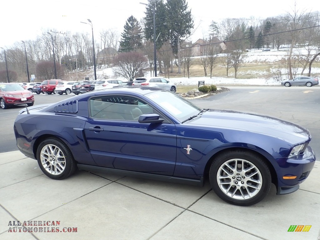 2012 Mustang V6 Premium Coupe - Kona Blue Metallic / Saddle photo #6