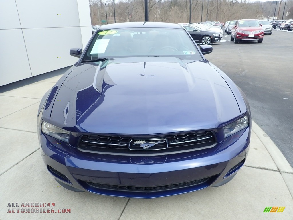 2012 Mustang V6 Premium Coupe - Kona Blue Metallic / Saddle photo #8
