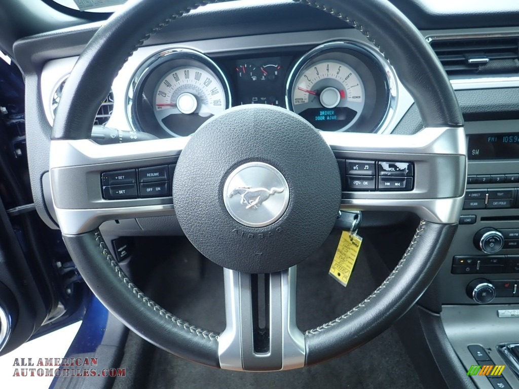 2012 Mustang V6 Premium Coupe - Kona Blue Metallic / Saddle photo #21