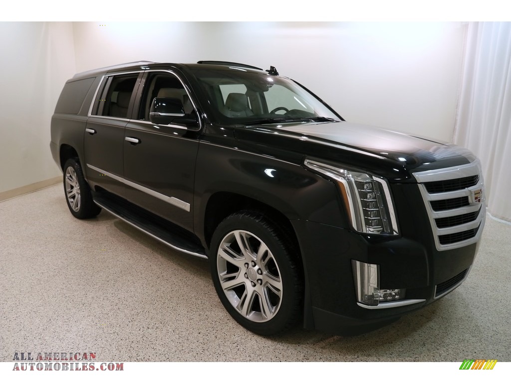 Black Raven / Shale/Jet Black Cadillac Escalade ESV Luxury 4WD