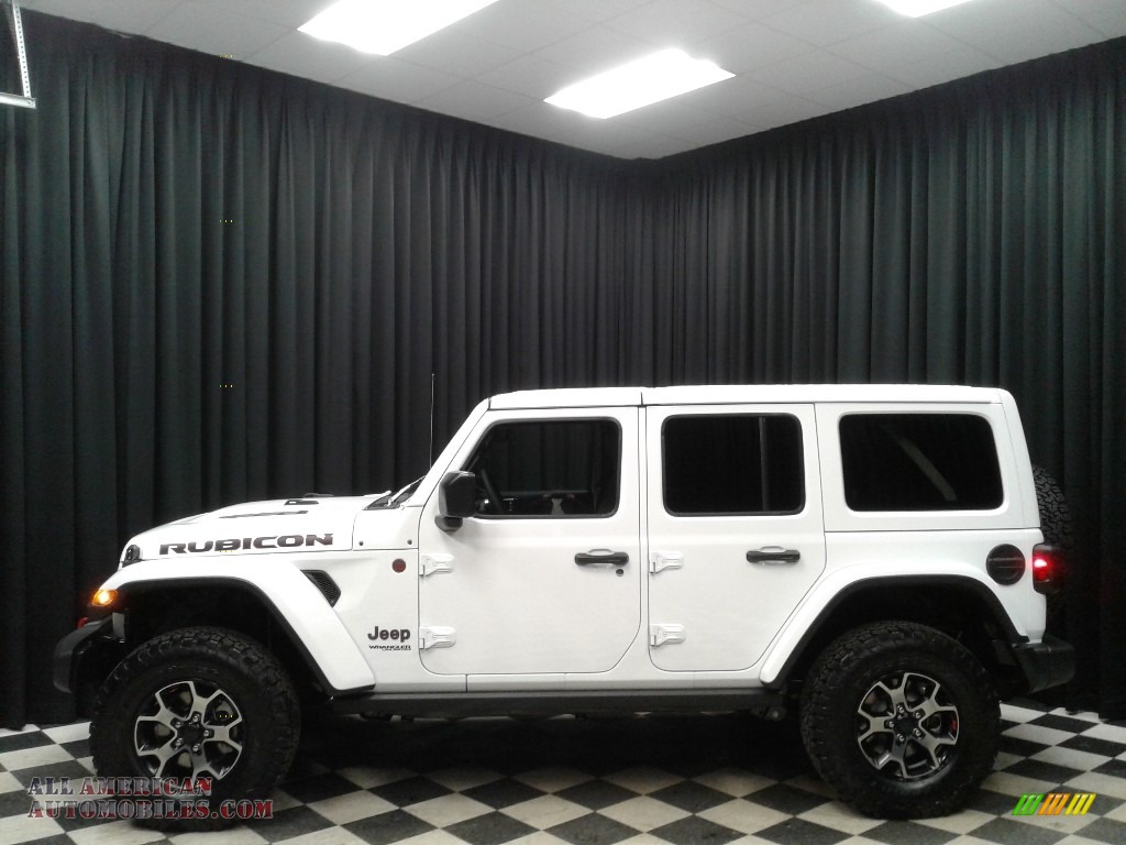 2019 Wrangler Unlimited Rubicon 4x4 - Bright White / Black/Heritage Tan photo #1