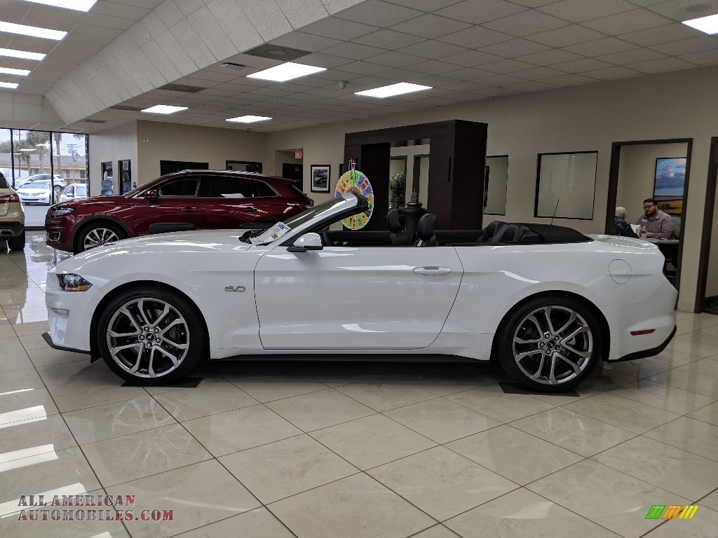 2019 Mustang GT Premium Convertible - Oxford White / Ebony photo #2