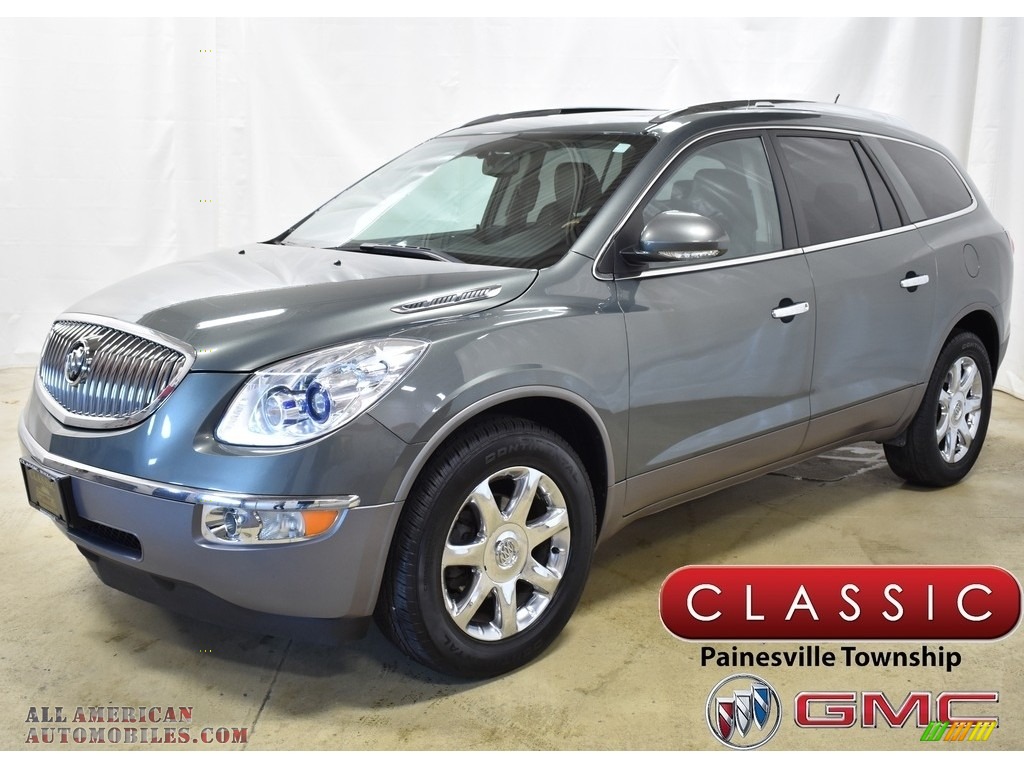 2010 Enclave CXL - Gray Green Metallic / Ebony/Ebony photo #1