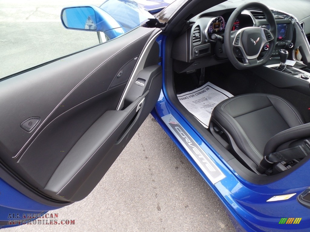 2019 Corvette Stingray Coupe - Elkhart Lake Blue Metallic / Black photo #17