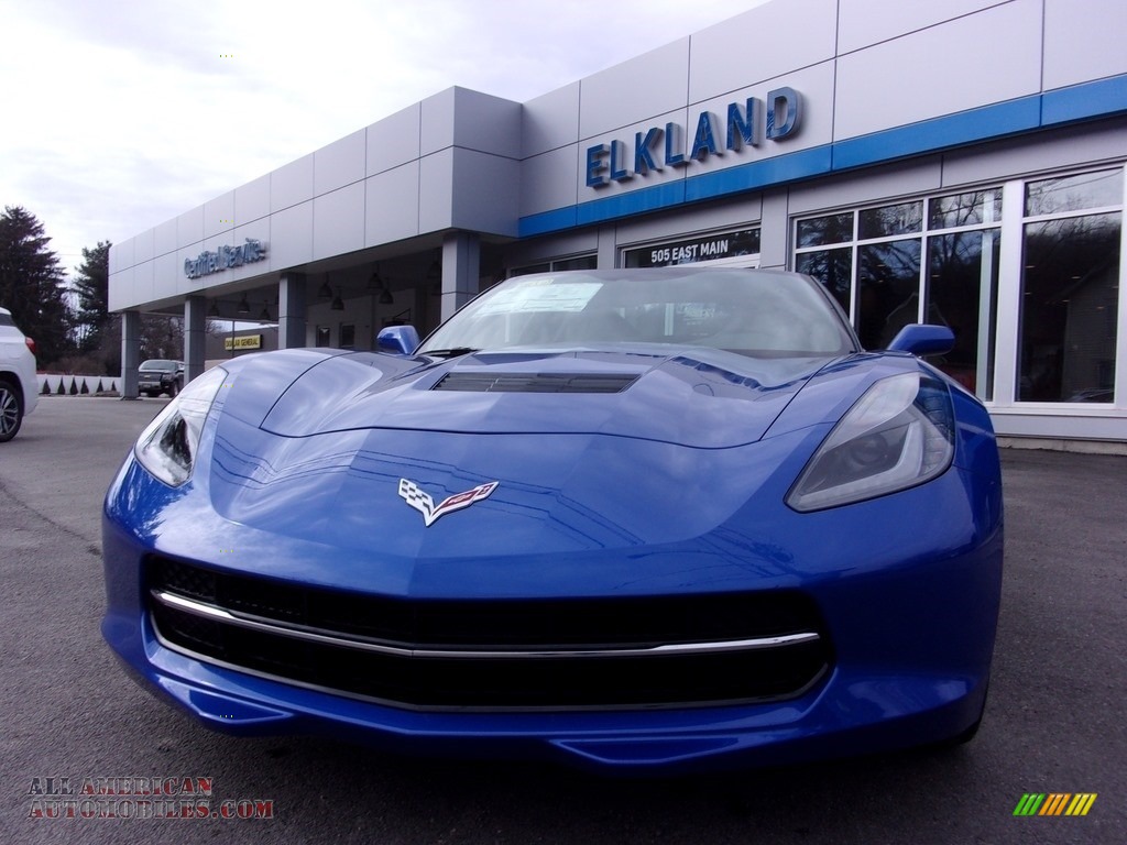 2019 Corvette Stingray Coupe - Elkhart Lake Blue Metallic / Black photo #42