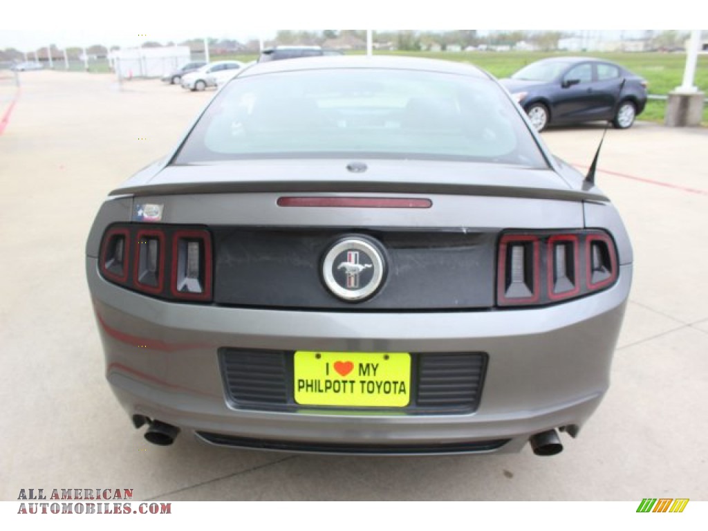 2014 Mustang V6 Premium Coupe - Sterling Gray / Charcoal Black photo #6