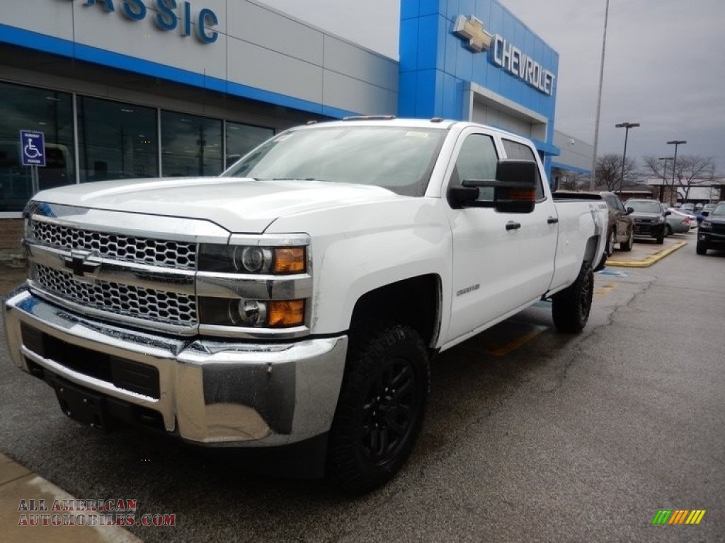 2019 Silverado 2500HD Work Truck Crew Cab 4WD - Summit White / Dark Ash/Jet Black photo #1