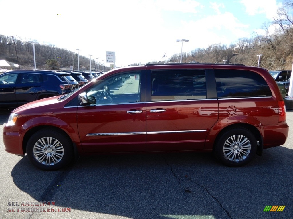 2015 Town & Country Touring-L - Deep Cherry Red Crystal Pearl / Dark Frost Beige/Medium Frost Beige photo #2