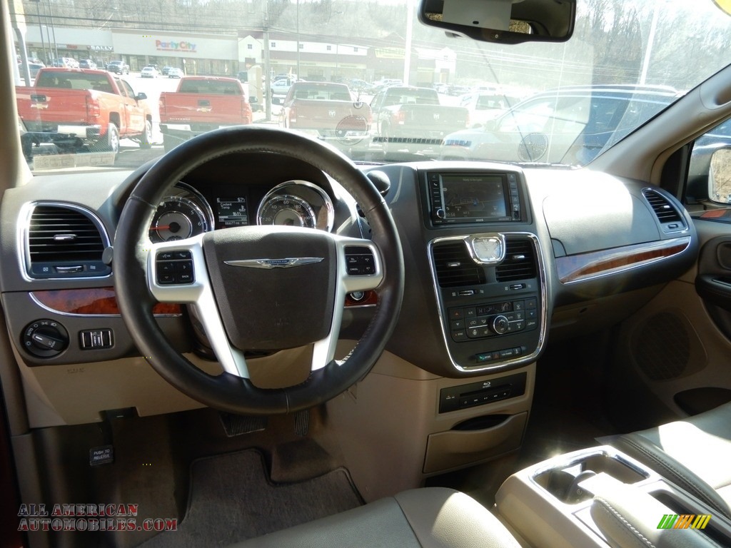 2015 Town & Country Touring-L - Deep Cherry Red Crystal Pearl / Dark Frost Beige/Medium Frost Beige photo #14