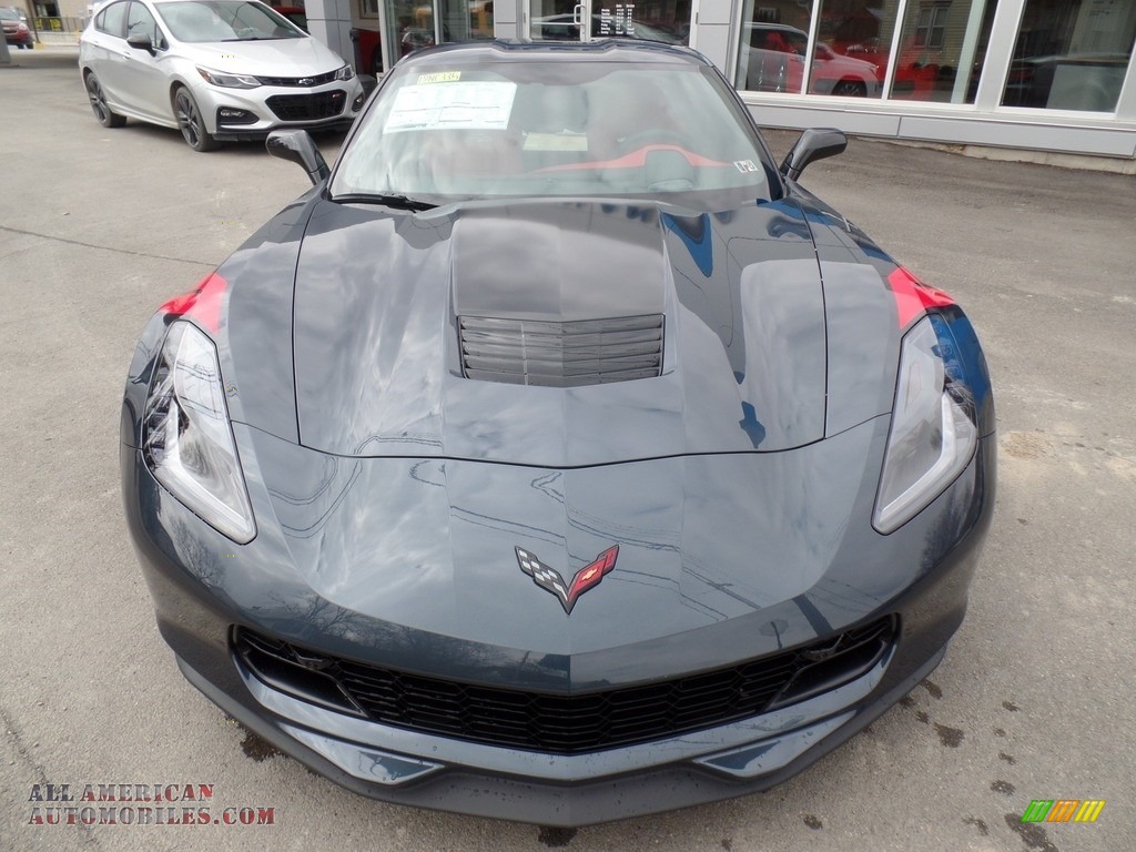 2019 Corvette Grand Sport Coupe - Shadow Gray Metallic / Adrenaline Red photo #9