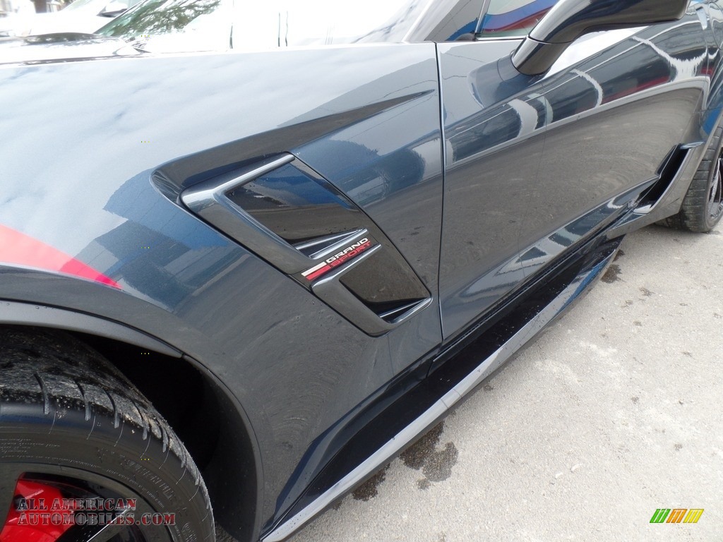 2019 Corvette Grand Sport Coupe - Shadow Gray Metallic / Adrenaline Red photo #16