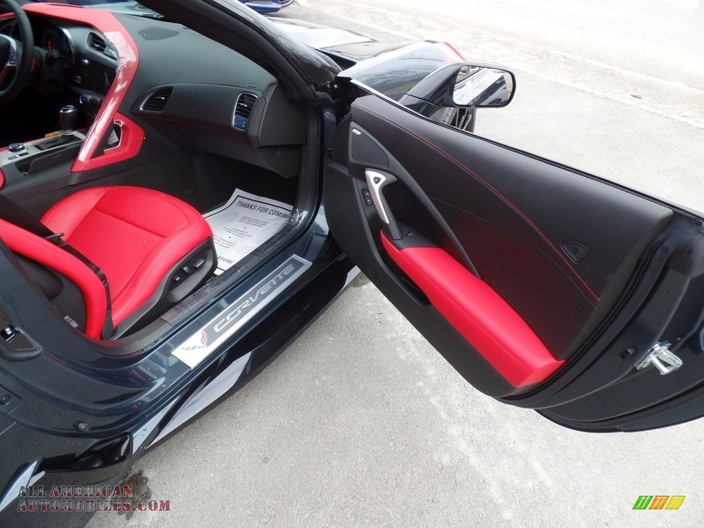 2019 Corvette Grand Sport Coupe - Shadow Gray Metallic / Adrenaline Red photo #45