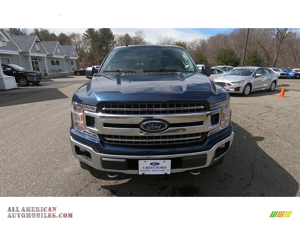 2019 F150 XLT SuperCab 4x4 - Blue Jeans / Earth Gray photo #2