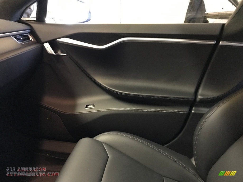 2017 Model S 100D - Pearl White Multi-Coat / Black photo #3