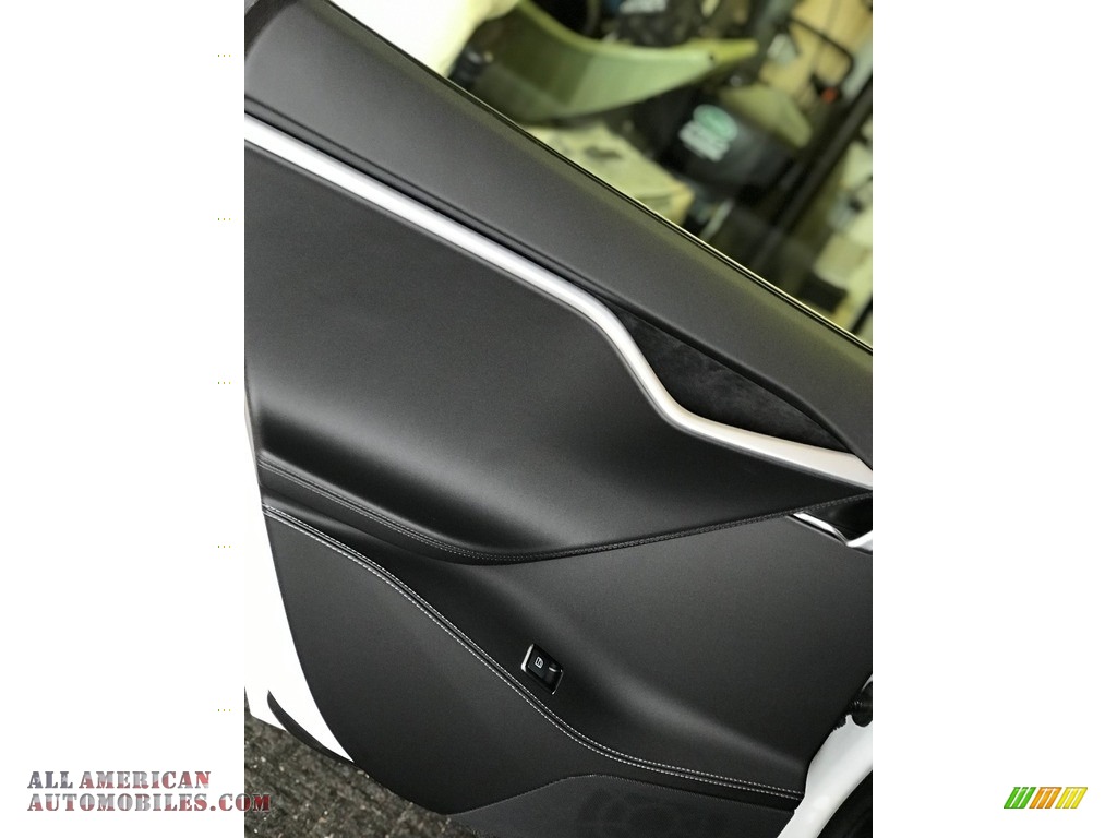2017 Model S 100D - Pearl White Multi-Coat / Black photo #9