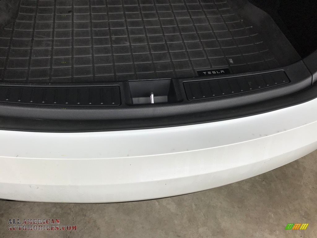 2017 Model S 100D - Pearl White Multi-Coat / Black photo #20