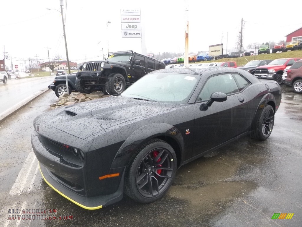 2019 Challenger R/T Scat Pack Widebody - Pitch Black / Black photo #1