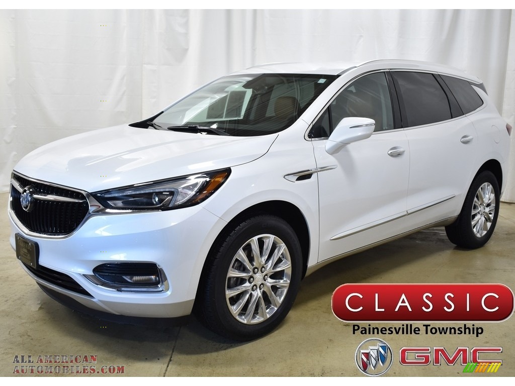 2018 Enclave Essence AWD - White Frost Tricoat / Brandy photo #1