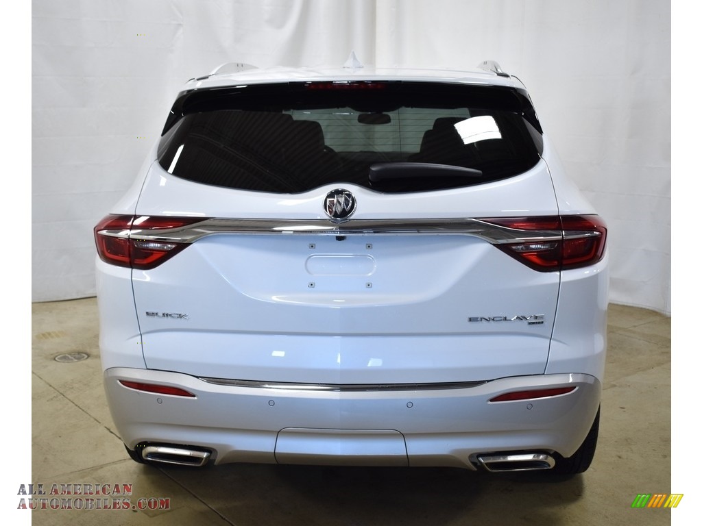 2018 Enclave Essence AWD - White Frost Tricoat / Brandy photo #3