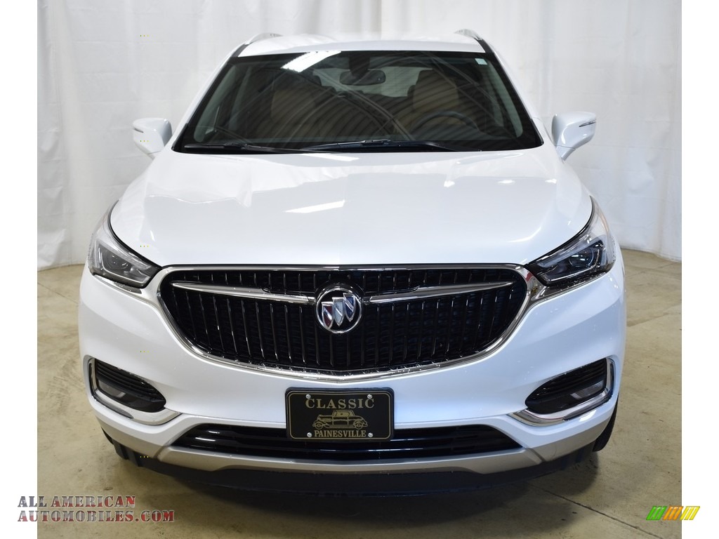 2018 Enclave Essence AWD - White Frost Tricoat / Brandy photo #4