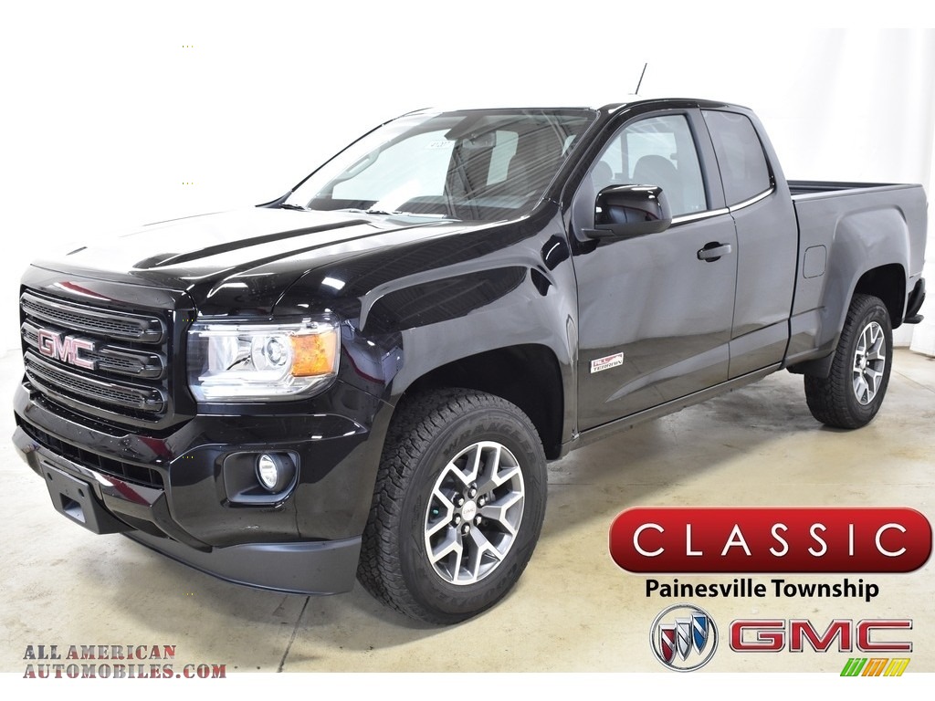 Onyx Black / Jet Black/­Cobalt Red GMC Canyon All Terrain Extended Cab 4WD