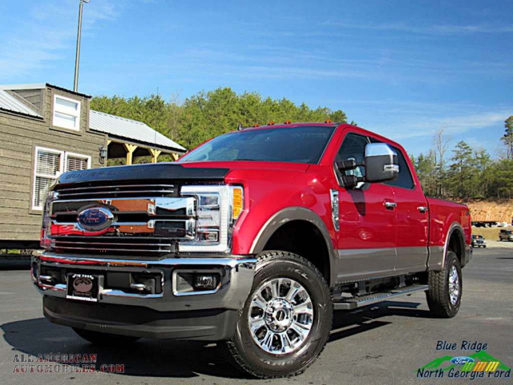 2019 Ford F250 Super Duty Lariat Crew Cab 4x4 in Ruby Red photo 2