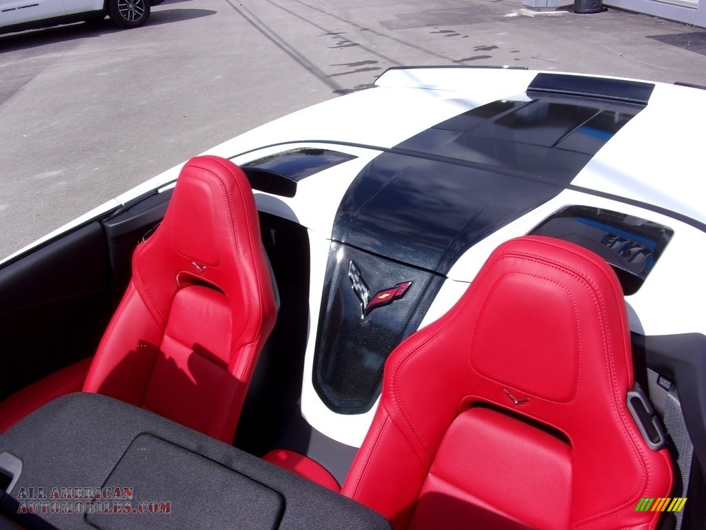 2019 Corvette Grand Sport Convertible - Arctic White / Adrenaline Red photo #8