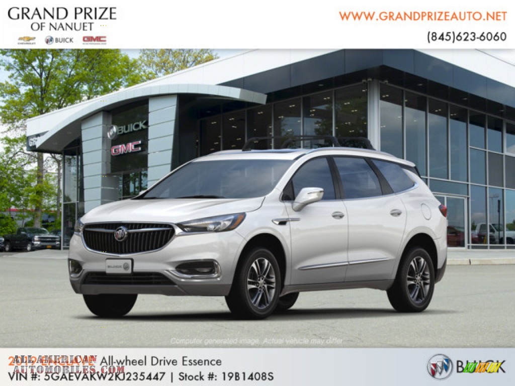 White Frost Tricoat / Dark Galvanized/Ebony Accents Buick Enclave Essence AWD