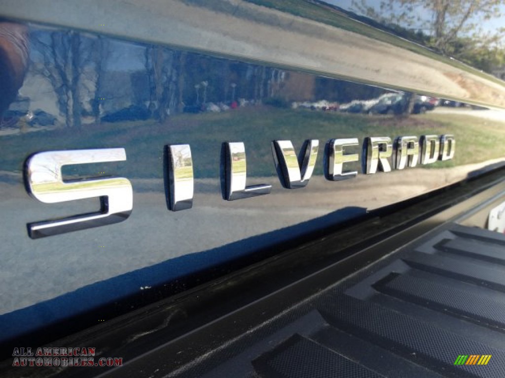 2019 Silverado LD WT Double Cab 4x4 - Deep Ocean Blue Metallic / Jet Black photo #9
