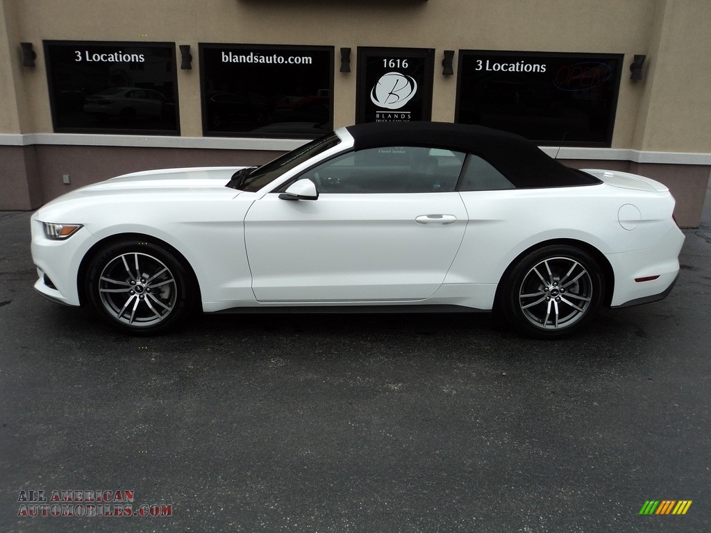 Oxford White / Ebony Ford Mustang EcoBoost Premium Convertible