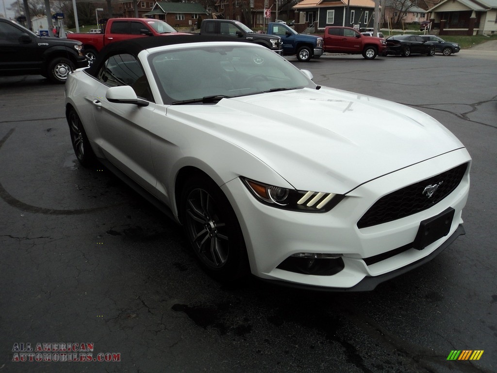 2016 Mustang EcoBoost Premium Convertible - Oxford White / Ebony photo #5